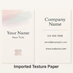 Textured or Kraft Paper Visiting Card - Image 2