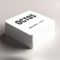 Square with Round Corner Visitng Cards