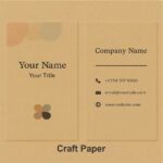 Textured or Kraft Paper Visiting Card - Image 4