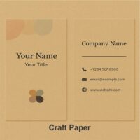 Textured or Kraft Paper Visiting Card - Image 4